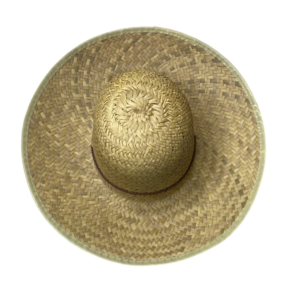 Women's Wide Brim Straw Hat with Adjustable Chin Strap - Picture 3 of 5